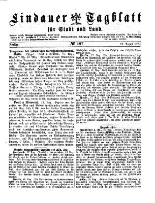 Lindauer Tagblatt für Stadt und Land Freitag 19. August 1870