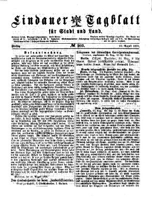 Lindauer Tagblatt für Stadt und Land Freitag 26. August 1870