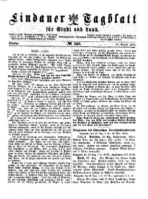 Lindauer Tagblatt für Stadt und Land Dienstag 30. August 1870