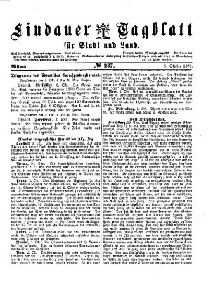 Lindauer Tagblatt für Stadt und Land Mittwoch 5. Oktober 1870