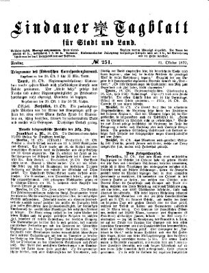 Lindauer Tagblatt für Stadt und Land Freitag 21. Oktober 1870