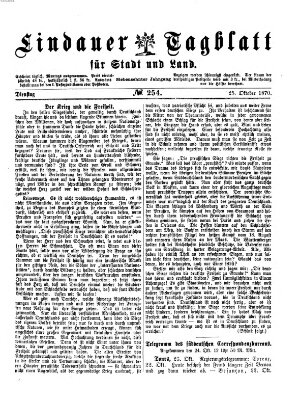 Lindauer Tagblatt für Stadt und Land Dienstag 25. Oktober 1870