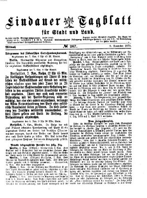 Lindauer Tagblatt für Stadt und Land Mittwoch 9. November 1870