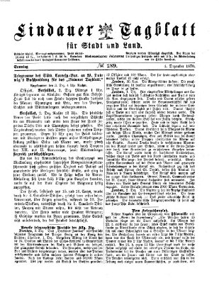 Lindauer Tagblatt für Stadt und Land Sonntag 4. Dezember 1870