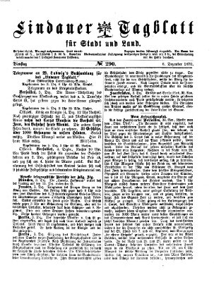 Lindauer Tagblatt für Stadt und Land Dienstag 6. Dezember 1870