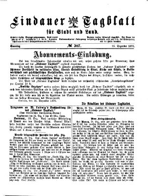 Lindauer Tagblatt für Stadt und Land Sonntag 25. Dezember 1870