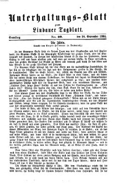 Lindauer Tagblatt für Stadt und Land. Unterhaltungs-Blatt zum Lindauer Tagblatt (Lindauer Tagblatt für Stadt und Land) Samstag 24. September 1864