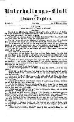 Lindauer Tagblatt für Stadt und Land. Unterhaltungs-Blatt zum Lindauer Tagblatt (Lindauer Tagblatt für Stadt und Land) Samstag 1. Oktober 1864