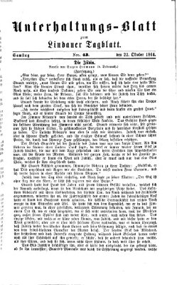 Lindauer Tagblatt für Stadt und Land. Unterhaltungs-Blatt zum Lindauer Tagblatt (Lindauer Tagblatt für Stadt und Land) Samstag 22. Oktober 1864