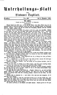 Lindauer Tagblatt für Stadt und Land. Unterhaltungs-Blatt zum Lindauer Tagblatt (Lindauer Tagblatt für Stadt und Land) Samstag 5. November 1864