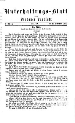 Lindauer Tagblatt für Stadt und Land. Unterhaltungs-Blatt zum Lindauer Tagblatt (Lindauer Tagblatt für Stadt und Land) Samstag 19. November 1864