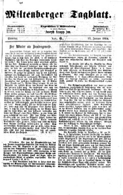 Miltenberger Tagblatt Sonntag 10. Januar 1864