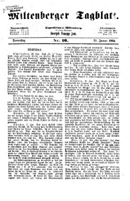 Miltenberger Tagblatt Donnerstag 21. Januar 1864