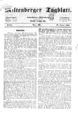 Miltenberger Tagblatt Freitag 22. Januar 1864