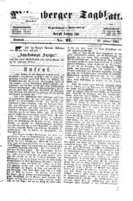 Miltenberger Tagblatt Mittwoch 27. Januar 1864