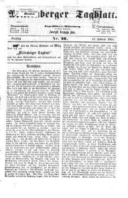 Miltenberger Tagblatt Samstag 13. Februar 1864