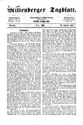 Miltenberger Tagblatt Sonntag 28. Februar 1864