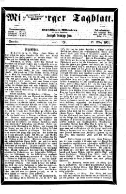 Miltenberger Tagblatt Sonntag 13. März 1864