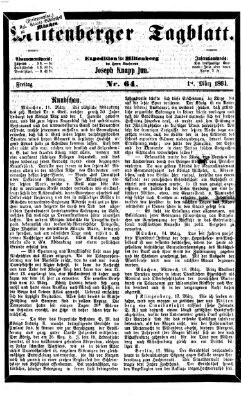 Miltenberger Tagblatt Freitag 18. März 1864