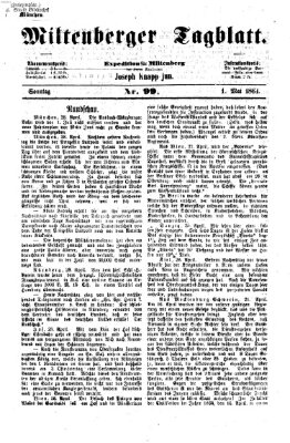 Miltenberger Tagblatt Sonntag 1. Mai 1864