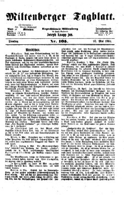 Miltenberger Tagblatt Dienstag 10. Mai 1864