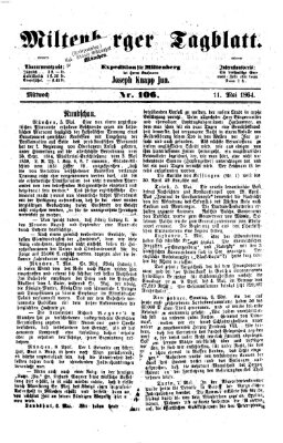 Miltenberger Tagblatt Mittwoch 11. Mai 1864