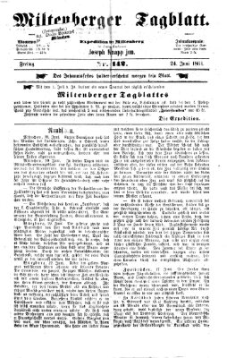 Miltenberger Tagblatt Samstag 25. Juni 1864