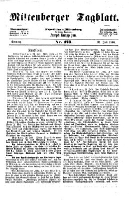 Miltenberger Tagblatt Sonntag 31. Juli 1864