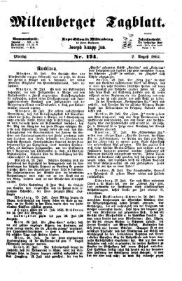 Miltenberger Tagblatt Dienstag 2. August 1864