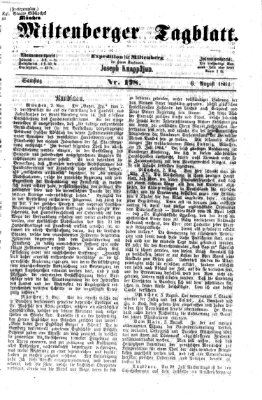 Miltenberger Tagblatt Samstag 6. August 1864