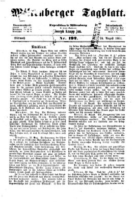 Miltenberger Tagblatt Mittwoch 24. August 1864