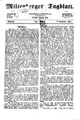 Miltenberger Tagblatt Mittwoch 7. September 1864