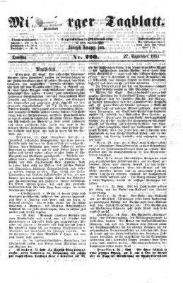 Miltenberger Tagblatt Dienstag 27. September 1864