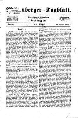 Miltenberger Tagblatt Sonntag 16. Oktober 1864