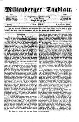 Miltenberger Tagblatt Freitag 4. November 1864