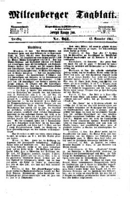 Miltenberger Tagblatt Dienstag 15. November 1864