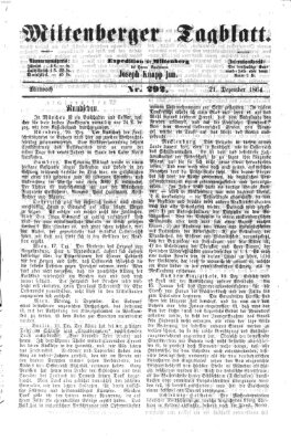 Miltenberger Tagblatt Mittwoch 21. Dezember 1864