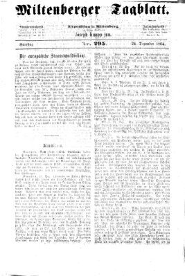 Miltenberger Tagblatt Samstag 24. Dezember 1864