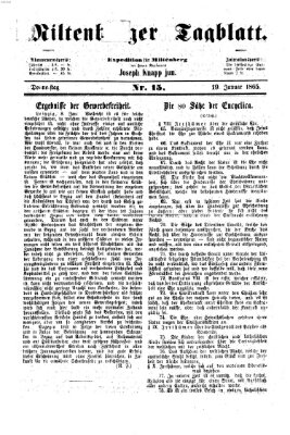 Miltenberger Tagblatt Donnerstag 19. Januar 1865