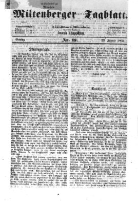 Miltenberger Tagblatt Montag 23. Januar 1865