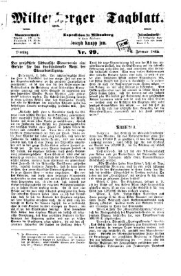 Miltenberger Tagblatt Montag 6. Februar 1865