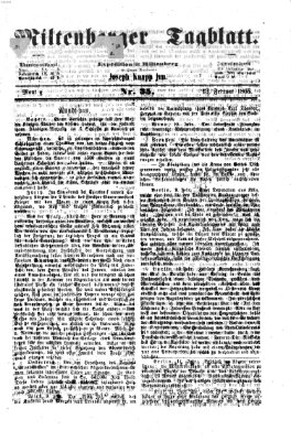 Miltenberger Tagblatt Montag 13. Februar 1865