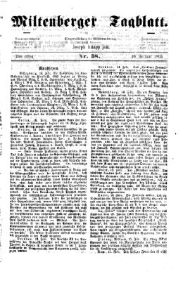 Miltenberger Tagblatt Donnerstag 16. Februar 1865