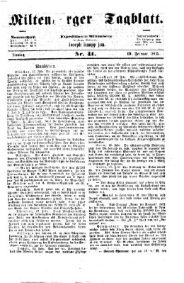 Miltenberger Tagblatt Montag 20. Februar 1865