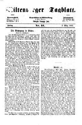 Miltenberger Tagblatt Freitag 3. März 1865