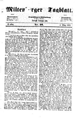 Miltenberger Tagblatt Samstag 4. März 1865