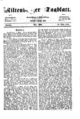 Miltenberger Tagblatt Sonntag 12. März 1865