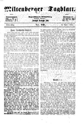 Miltenberger Tagblatt Donnerstag 6. April 1865