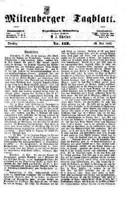 Miltenberger Tagblatt Dienstag 16. Mai 1865