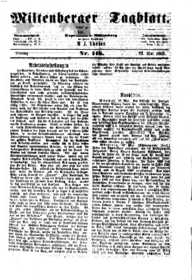 Miltenberger Tagblatt Montag 22. Mai 1865